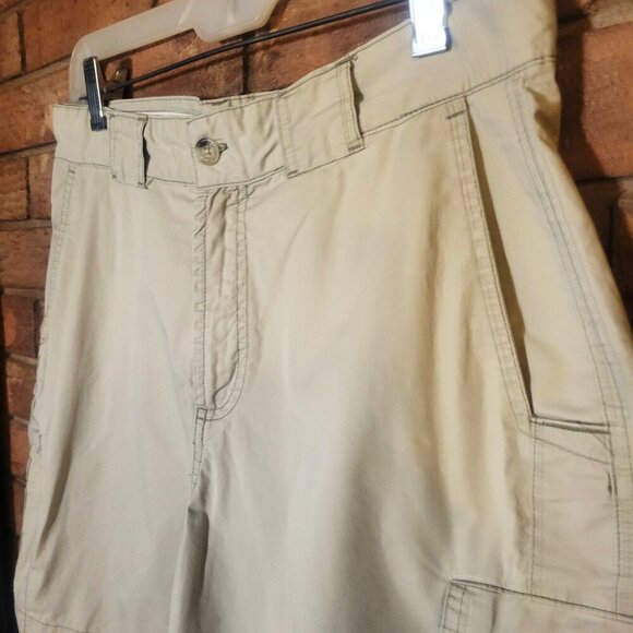 COLUMBIA Women's XCO Tan Cargo Hiking Shorts - Size 10 - Picture 2 of 14